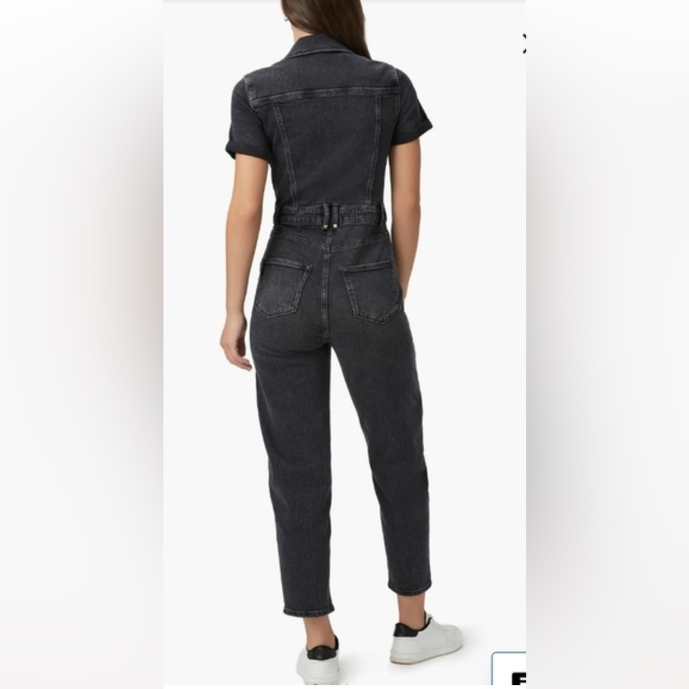 PAIGE Black Short-Sleeve Jumpsuit - Picture 4 of 6